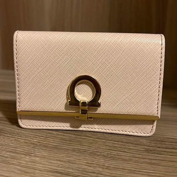 Salvatore Farragamo keychain Gancini clip Card case - Picture 1 of 7